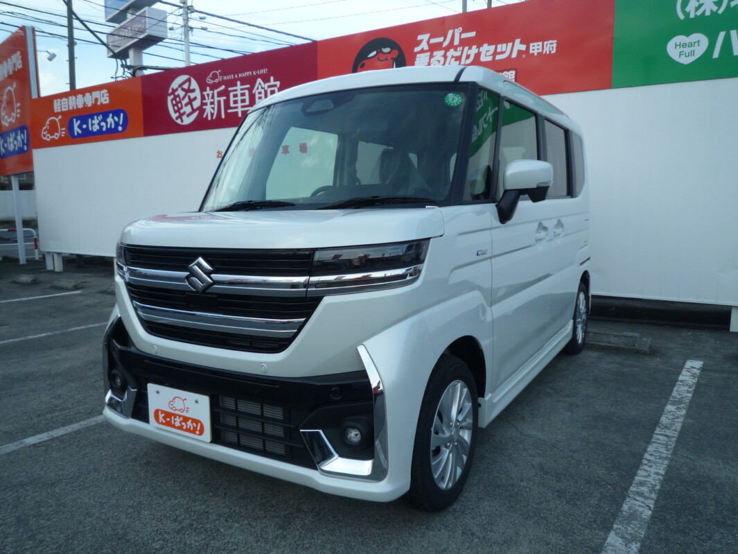 【2026年10月 新着入荷情報】スズキ スペーシアカスタムHYBRID GS　パールホワイト入荷しました！